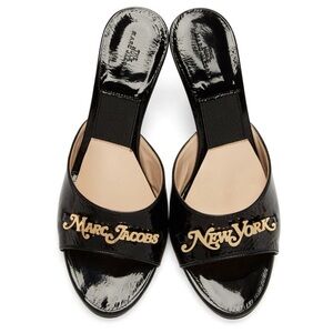 Marc Jacobs NY Black and Gold American Magazine Edition Heels